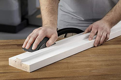 Mirka Roundy Hand Sanding Block for 6 in Hook and Loop Discs, Vacuum-Ready