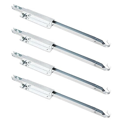 POWERTEC Metal Drop Leaf Table Supports 4PK, Sliding Hardware for Folding Kitchen and Dining Tables, RV Bracket (71426-P2V) - size: Metal Drop Leaf Table Supports, 4PK