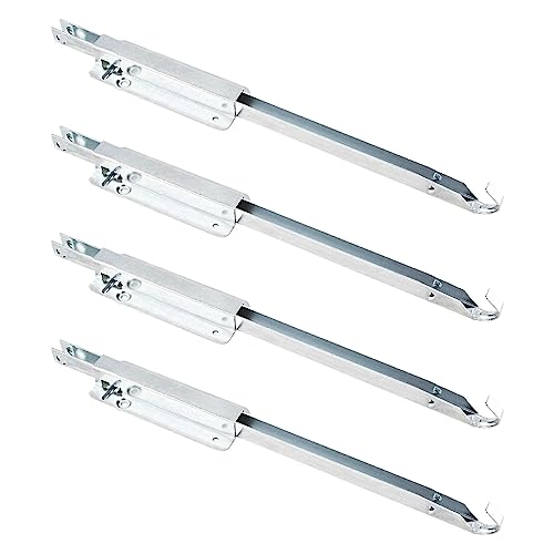 POWERTEC Metal Drop Leaf Table Supports 4PK, Sliding Hardware for Folding Kitchen and Dining Tables, RV Bracket (71426-P2V) - size: Metal Drop Leaf Table Supports, 4PK