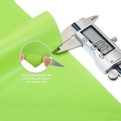 PATIKIL PU Faux Leather Fabric Nappa Grain 0.4 Yards Length 54"x14"x0.04" Soft Synthetic Leather Material Sheets 1mm Thick for Bags DIY Crafts, Light Green - color: Light Green, size: 54"x14"x0.04"