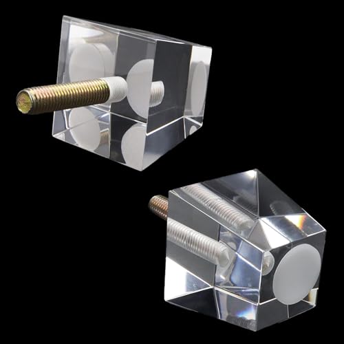 Clear Acrylic Couch Legs, 2 Inch Height, 2 Inch Width, 4Pcs - size: H 2 Inch