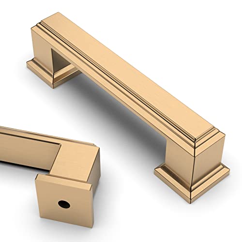 Asidrama 20 Pack 3 inch Champagne Bronze Kitchen Cabinet Handles - color: Champagne Bronze, size: 3" Hole Center(76mm)