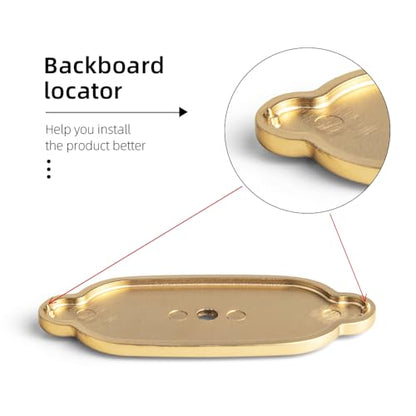 Goo-Ki Zinc Alloy Cabinet Knob with Backplate-Champagne Bronze Drawer Knobs,6 Pack - color: Champagne Bronze, size: 1.1'' Dia Single Hole Center with Backplate