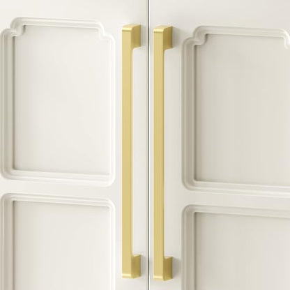 Rergy Cabinet Handles, Brushed Gold Drawer Pulls, 10", 10 Pack - color: Brushed Gold, size: 10"/256MM Hole Center