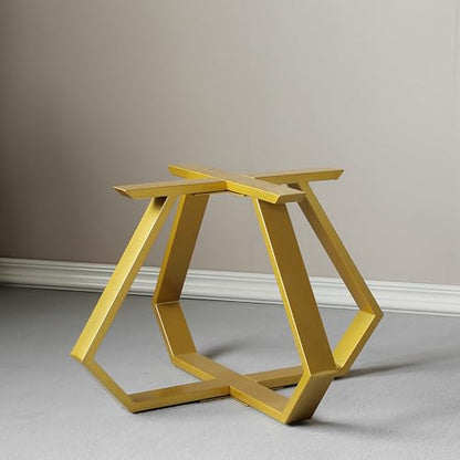 Coffee Table Legs 16 inch, Metal Table Legs Diamond Shape Black Industrial Modern Bench Chair Base Furniture Legs Desk Leg (Gold) - color: Gold