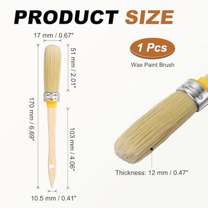 uxcell Wax Paint Brushes 2x0.7 Chalk Stencil Brush Oval PET Fiber Bristle - size: 2 x 0.7 Inch
