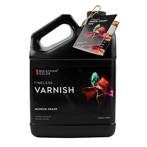 Breathing Color Timeless Archival Print Varnish - 1 Gallon Matte Finish - Premium Water-Based Canvas Coating with Fade Protection and No Glare Finish - size: Gallon