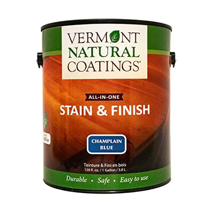 Vermont Natural Coatings PolyWhey Stain & Finish - Champlain Blue - Gallon - color: Champlain Blue, size: Gallon