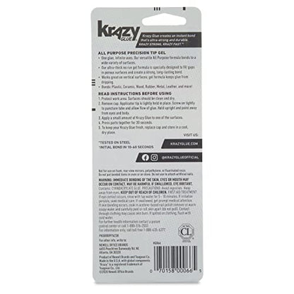 Krazy Glue All Purpose Super Glue Gel with Precision Tip (2g Tube) (6 Pack) - size: 6 Count