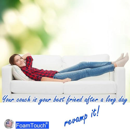 FoamTouch 1" x 36" x 72" Upholstery Foam, White - size: 1" x 36" x 72"