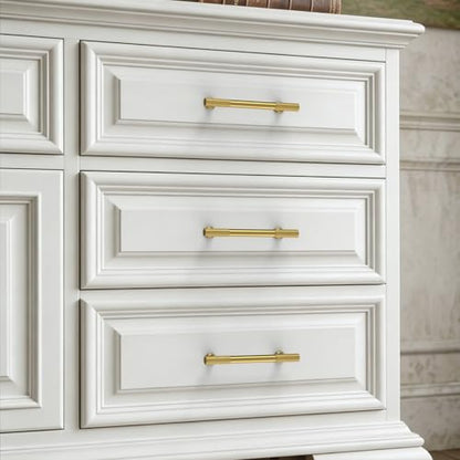 10 Pack Vibrant Brushed Moderne Brass Cabinet Pulls 3.75 Inch(96mm) Kitchen Cabinet Handles Cabinet Hardware for Drawer Pulls - color: Vibrant Brushed Moderne Brass, size: 3.75" Hole Center