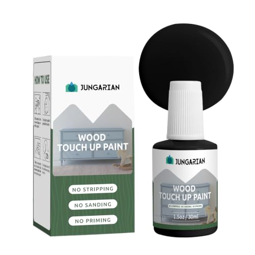 Wood Touch Up Paint Pen Wood Paint for Furniture, Black, 1.5OZ