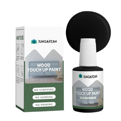 Wood Touch Up Paint Pen Wood Paint for Furniture, Black, 1.5OZ