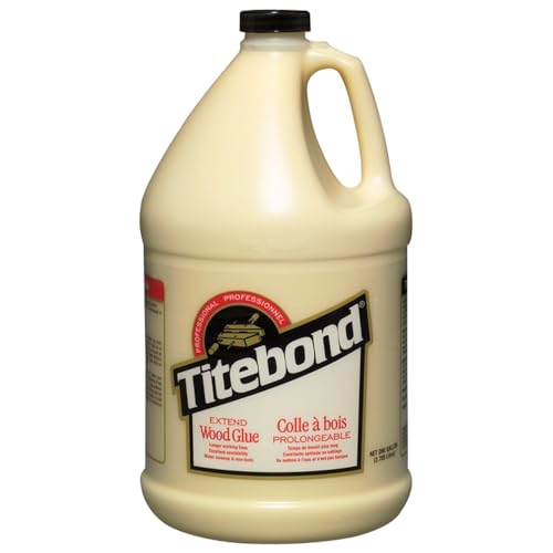 Titebond Extend Wood Glue, Bonds Stronger Than Wood, Longer Assembly Time, Woodworking, Home Repair, Interior, Gallon 9106 - size: 128 fluid ounces, style: Titebond I