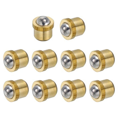 uxcell 10Pcs Stainless Steel Spring Plunger 5x3.5 mm Precision Ball (15N) - size: 5 x 3.5 mm(15N)