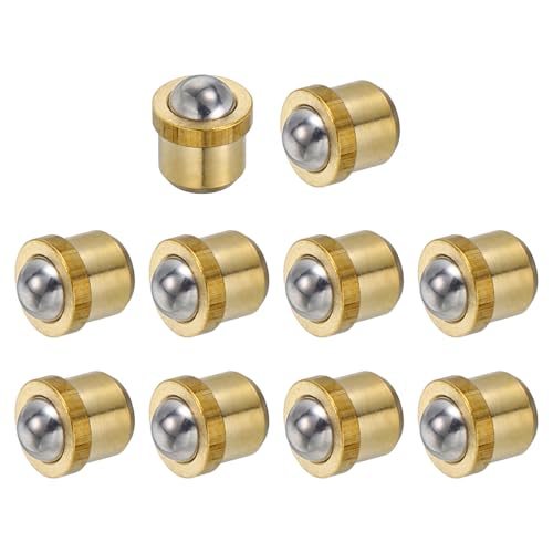uxcell 10Pcs Stainless Steel Spring Plunger 4x3.5 mm Precision Ball (10N) - size: 4 x 3.5 mm(10N)