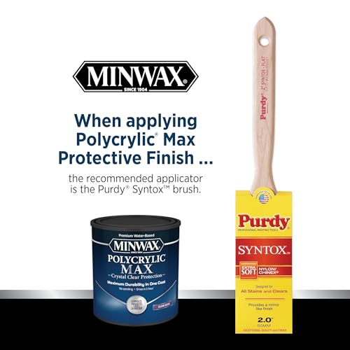 Minwax Polycrylic Max, Satin, Clear, 1 Quart, 611115555 - size: 1 Quart