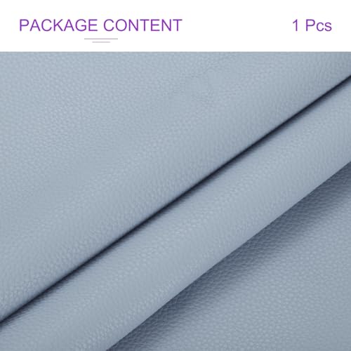 DMiotech 1 Pack 14 Inch x 53 Inch Faux Leather Sheet Furniture Cover Soft Grain Sky Blue PU Leather Roll for Handmade DIY Craft Projects - color: Sky Blue