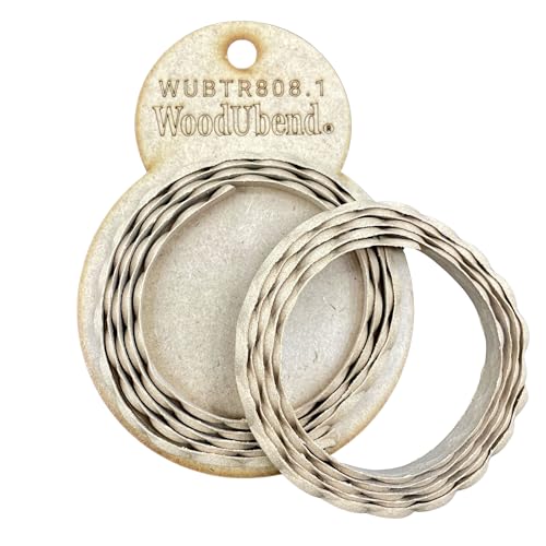 WoodUBend Trim TR808.1 100x0.8cm Heat Bendable & Flexible Wood Trims - DIY Craft, Furniture & Home Decor - Easy to Apply & Paint - Versatile, Reusable & Durable - size: TR808.1
