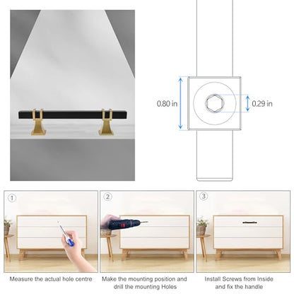 Cabinet Pulls Matte Black and Gold Cabinet Handles, 10 Pack 3-3/4 Inch Kitchen Door Cupboard Wardrobe Drawer Handles, Cabinet Hardware Bar Drawer Pulls, 96mm Hole Centers - color: Black and Gold, size: 3-3/4 inch Hole Centers Pull