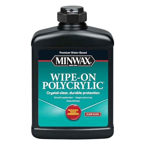 Minwax Water-Based Wipe-On Polyurethane, Gloss, 1 Pint