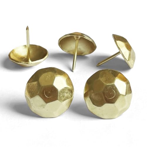 60PCS Large Round 1-inch Bright Golden Upholstery Tacks,D25mmxL25mm JG - color: 25mm Gold Turtle