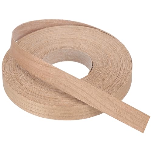 PATIKIL Cherry Edge Banding, 5/8 Inch x 50 ft Wood Veneer Tape Pre-glued Flexible Plywood Edge Banding with Hot Melt Adhesive for Furniture Restoration