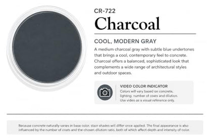 Cement Stain Concentrate - Blue Undertones (32 Ounce) - color: Charcoal, size: 32 ounce