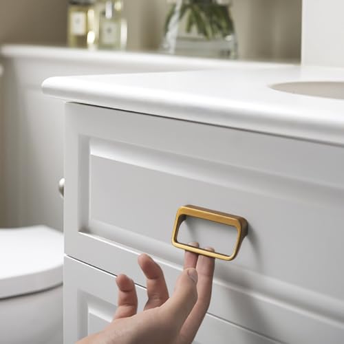 Goo-Ki Champagne Copper Cabinet Pulls with Hole Center 2.55''(64MM),Modern Zinc Alloy Drawer Pulls for Drawer,Wardrobe,Cupboard,6 Pack - color: Champagne Copper, size: 2.5'' HOLE CENTERS