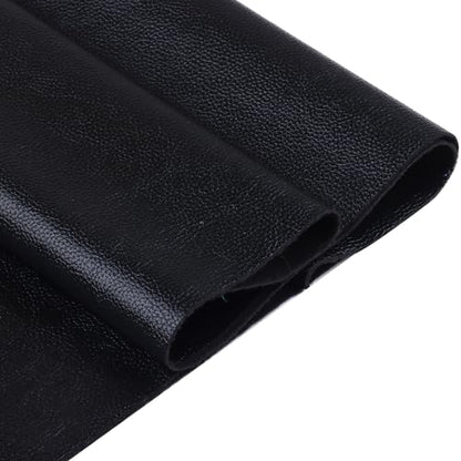 Ramya Faux Leather Sheets Roll 12" X 53"(30cm X 135cm) Upholstery Faux Leather Suitable for Handmade DIY, Earrings, Hair Clips, Sewing Crafts Projects (Black) - color: Black