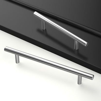 homdiy 20 Pack Cabinet Pulls Modern Drawer Pulls - HD201SN Kitchen Cabinet Handles Cupboard Handles Brushed Nickel Cabinet Hardware Stainless Steel Drawer Handls, 5in Hole Centers - color: Brushed Nickel, size: 5in hole centers