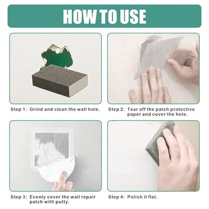 30Pcs 12 Inch Drywall Patch, Wall Repair Patches Wall Hole Repair Patch - size: 12 Inch_30Pcs