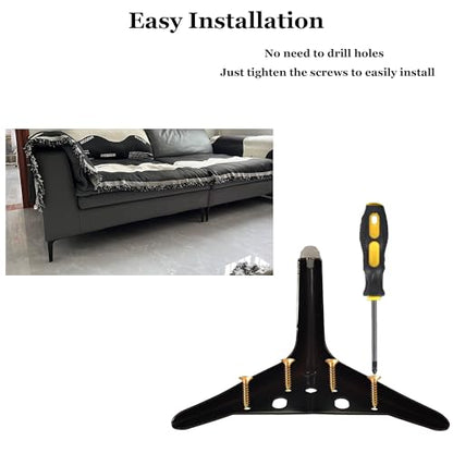 9.8 inch/25cm Matte Black Metal Furniture Legs Set of 4 - color: Matte Black, size: 9.8 inch