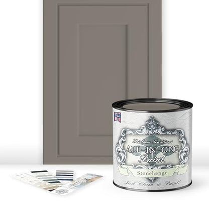 ALL-IN-ONE Paint 2 Quart Cabinet Paint Bundle - Stonehenge - color: Stonehenge