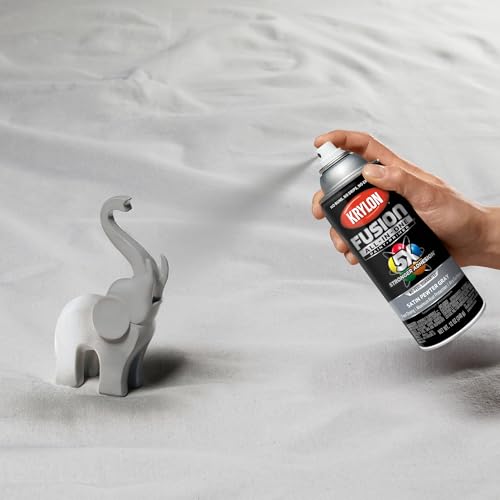 Krylon Fusion All-In-One Satin Spray Paint & Primer, Pewter Gray - 1 Each - color: Pewter Gray, size: 1 Count (Pack of 1), style: Satin