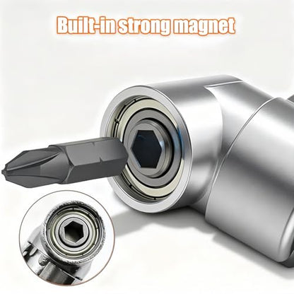 105 Degree Right Angle Drill Adapter, 2025 New 1/4" Hex Shank Driver Angle Drill Attachmen for Screwdriver & Drill(Long+Short) ﻿ ﻿ ﻿ ﻿ ﻿