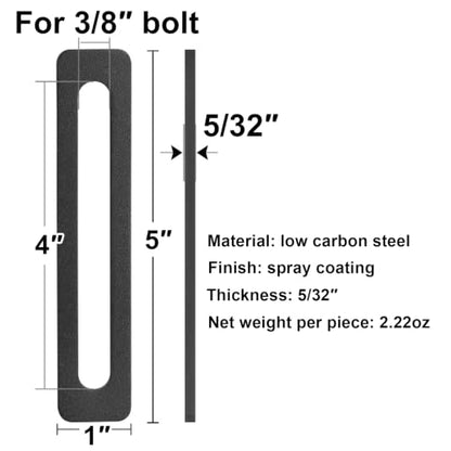 10 Pack 5" x 1" Slotted Mending Plates - size: 5" x 1"