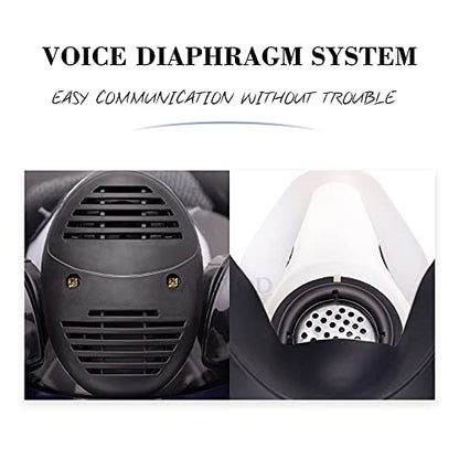 17in 1 Reusable Full Face Respirator Widely Used in Paint Sprayer, Chemical,Woodworking,Dust Protector