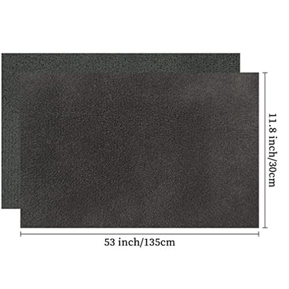 Black Soft Faux Suede Fabric 30x135cm Synthetic Faux Leather Frosted Leatherette for Handbags Wallets Sewing Crafts - color: Black