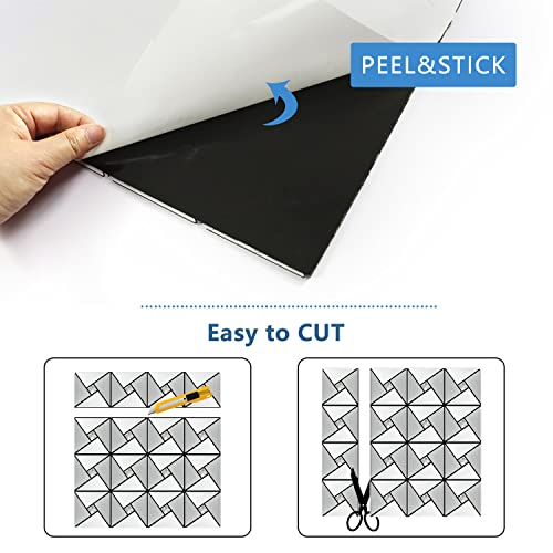 Vamos Tile Silver Mixed Glass Peel and Stick Backsplash Tile - color: ‎Silver
