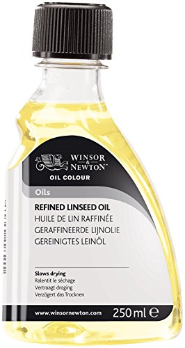 Winsor & Newton WN3039748 Refined Linseed Oil 250 ml, RCFRLO250