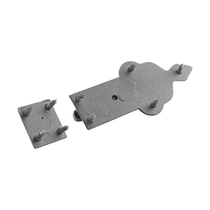Renovators Supply Manufacturing Slide Bolt Latch 3 3/4 in. Black Wrought Iron Ball Tip Style Slide Bolt with Mounting Hardware - size: Pack of 1, style: 3.75 inch - Ball Tip