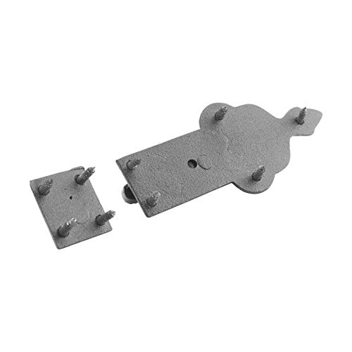 Renovators Supply Manufacturing Slide Bolt Latch 3 3/4 in. Black Wrought Iron Ball Tip Style Slide Bolt with Mounting Hardware Pack of 2 - size: Pack of 2, style: 3.75 inch - Ball Tip