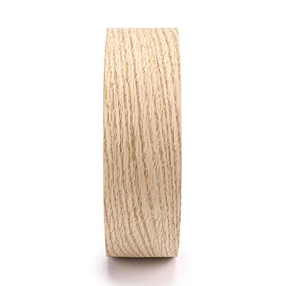 Skelang Red Oak 3/4" x 50' Roll Wood Veneer Edge Banding Preglued Iron-On with Hot Melt Adhesive Edgebanding Flexible Wood Tape - size: 3/4" x 50'