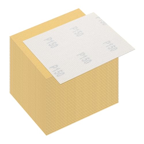 40 Pcs 150 Grit Sandpaper 4.5x5.5 Inch Sand Paper Alumina Abrasive - size: 4.5 x 5.5 Inch(150 Grit)