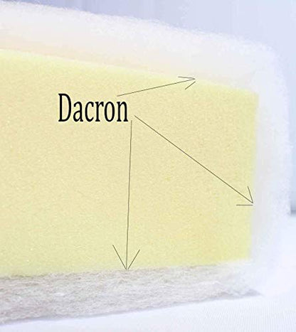 AK TRADING CO. Upholstery Foam Cushion High Density (Chair Cushion Square Foam for Dinning Chairs, Wheelchair Seat Cushion Replacement) with Batting/Dacron Wrap., 2'' H x 24'' W x 24'' L - size: 2" H x 24" W x 24" L
