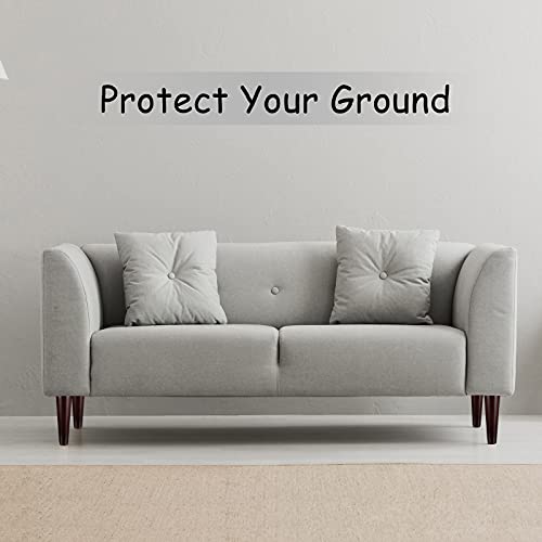 Ruisita 8 PCS 6'' Furniture Legs Wood Round Couch Legs Replacement, Brown - color: Brown, size: 6 Inches