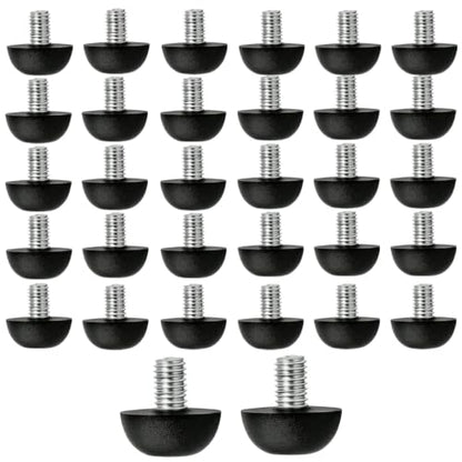 32-Piece 8mm x 1.25 M8 Portable Adjustable Furniture Leg Leveler - color: 32pcs