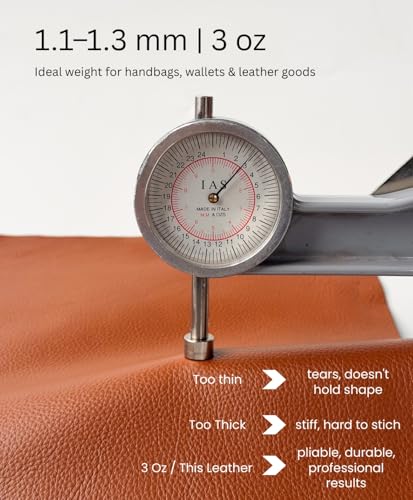Natural Grain Cow Leathers: 12'' x 12'' Pre-Cut Leather Pieces (Cognac, 5 Pieces) - color: Cognac, size: 5 Pieces