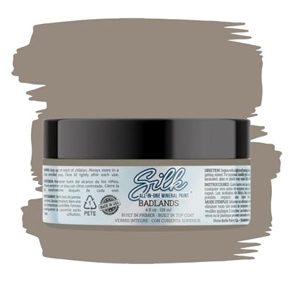 Dixie Belle Silk All-In-One Mineral Paint - Badlands (4oz) - color: Badlands, size: 4 Fl Oz (Pack of 1)